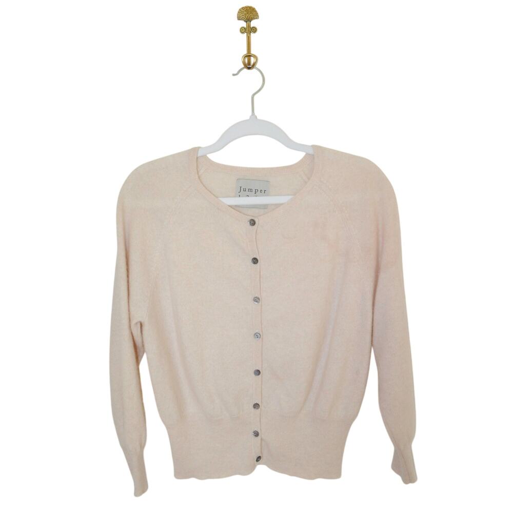Jumper 1234 Cashmere Cardigan Oat Cream Size 3